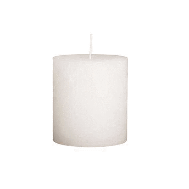 Broste Rustic Pillar Candles White 10x11cm
